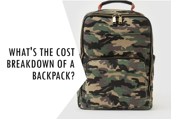 What’s The Cost Breakdown For A Backpack?