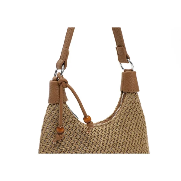 Women's Straw Shoulder Bag GR250067 - Image 3