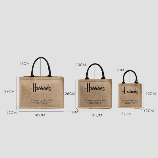 GR240085 Cotton linen shopping bag