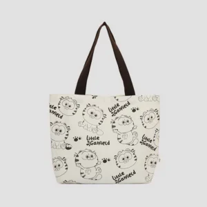 Custom screen printed canvas bag