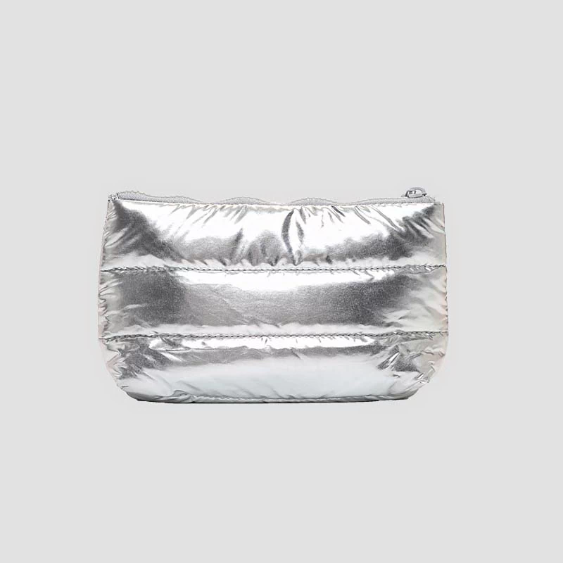 Portable Silver Cosmetic Organizer