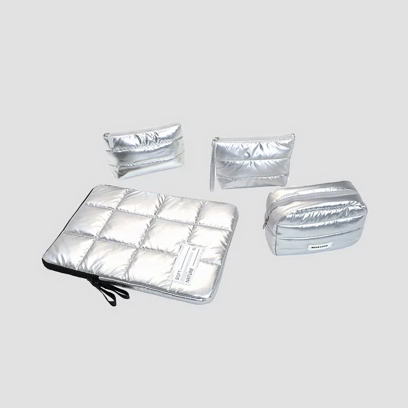 Silver Quilted Pouch GR20260132 - Image 7